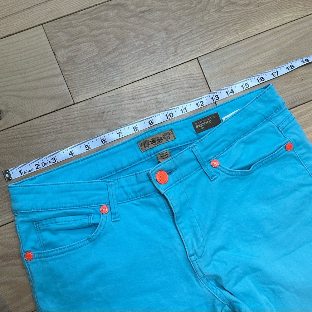 Nine West Matchstick Skinny Bright Blue Cropped Pants - Picture 5 of 8